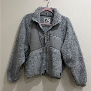 BDG Gray Faux Puffer Jacket